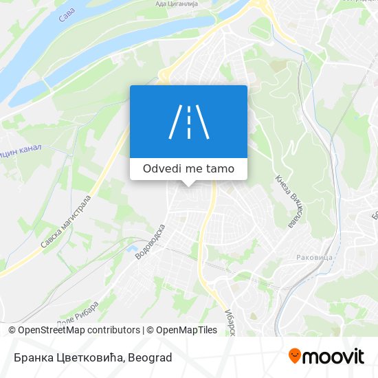 Бранка Цветковића mapa