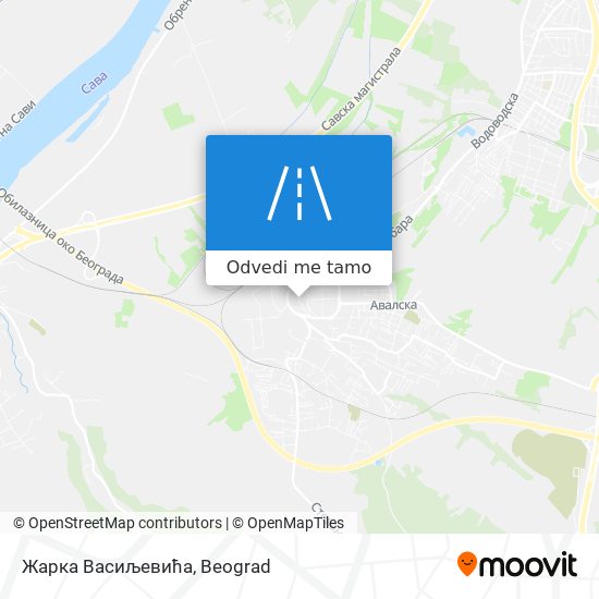 Жарка Васиљевића mapa