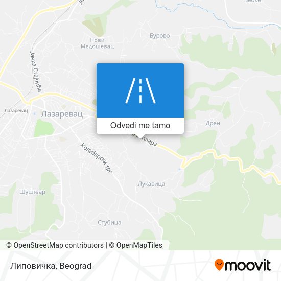 Липовичка mapa