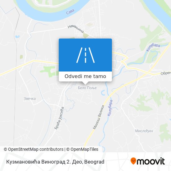 Кузмановића Виноград 2. Део mapa