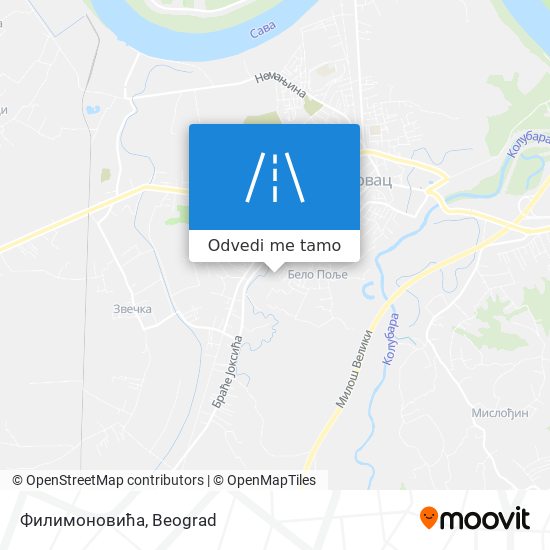 Филимоновића mapa