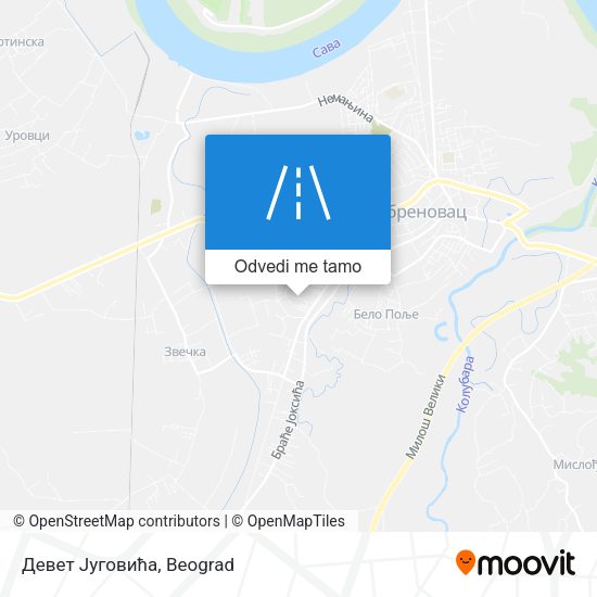 Девет Југовића mapa