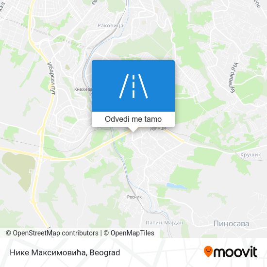 Нике Максимовића mapa