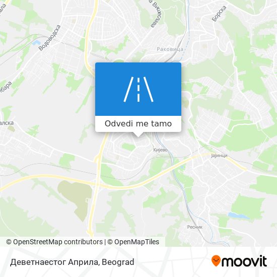 Деветнаестог Априла mapa