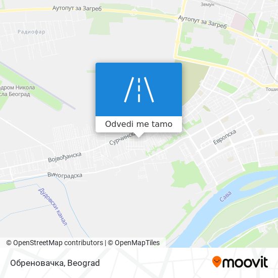 Обреновачка mapa