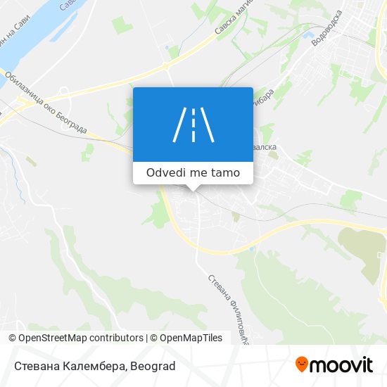 Стевана Калембера mapa