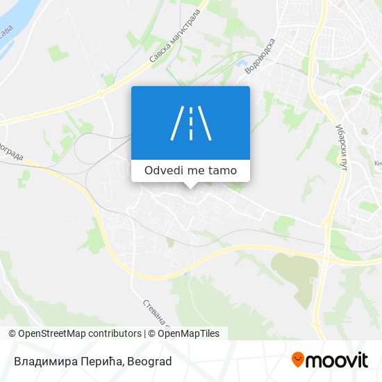 Владимира Перића mapa