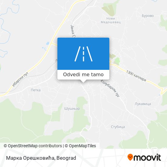 Марка Орешковића mapa