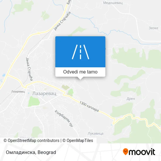 Омладинска mapa