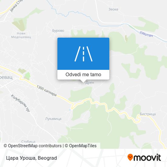 Цара Уроша mapa