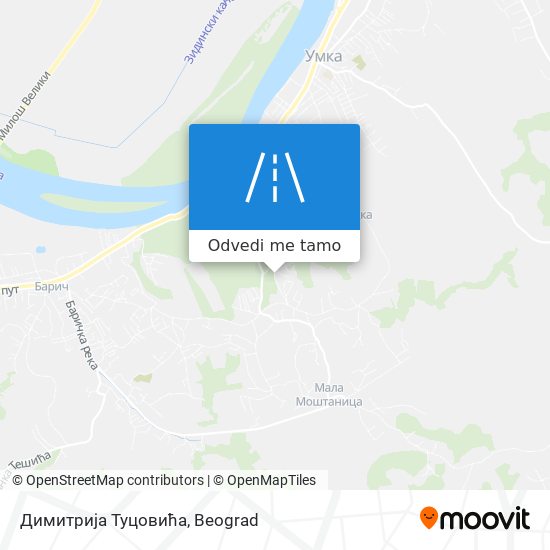 Димитрија Туцовића mapa