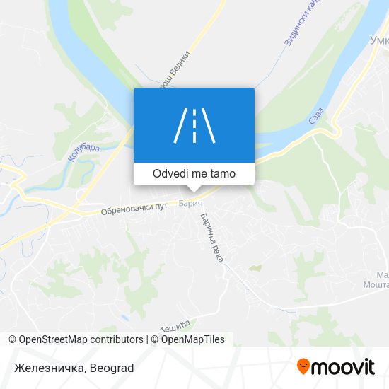 Железничка mapa