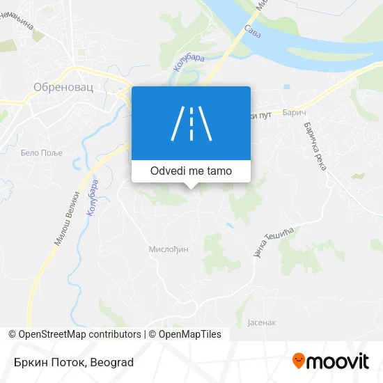 Бркин Поток mapa