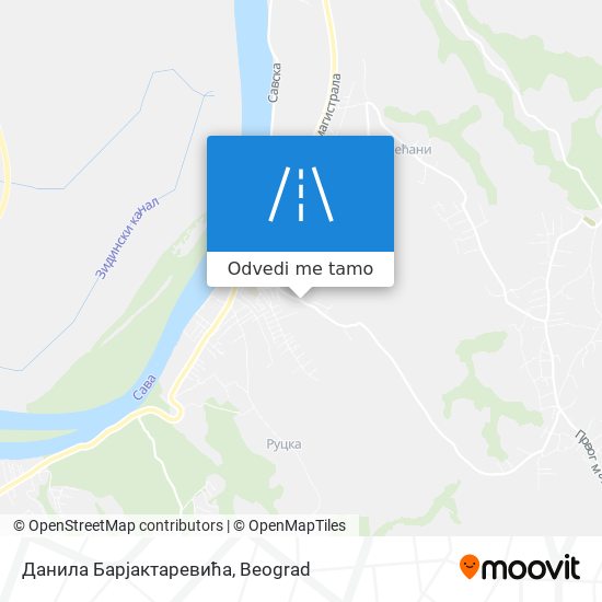 Данила Барјактаревића mapa