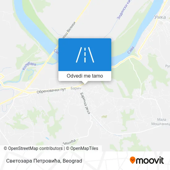 Светозара Петровића mapa