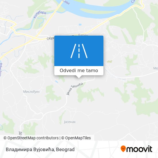 Владимира Вујовића mapa