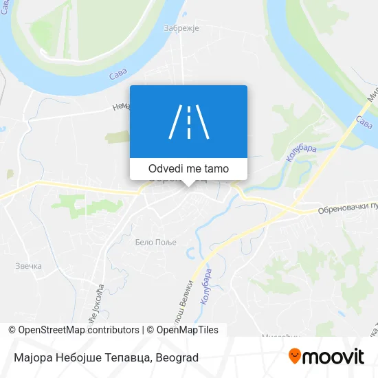 Мајора Небојше Тепавца mapa