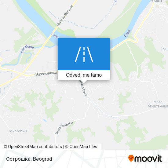 Острошка mapa