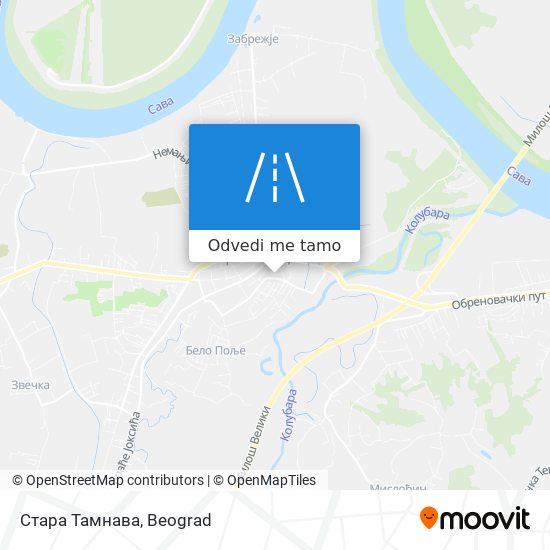 Стара Тамнава mapa