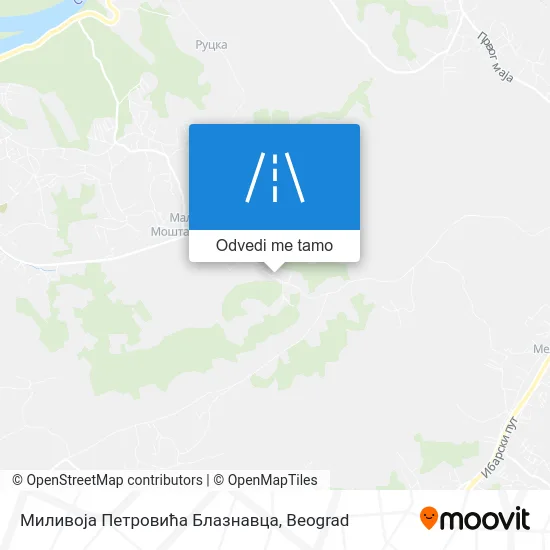 Миливоја Петровића Блазнавца mapa