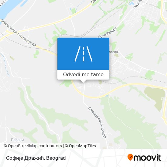 Софије Дражић mapa