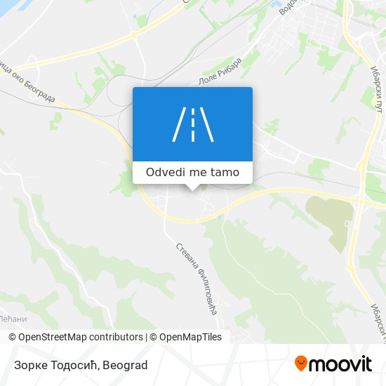 Зорке Тодосић mapa