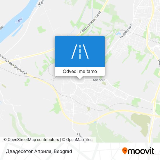 Двадесетог Априла mapa