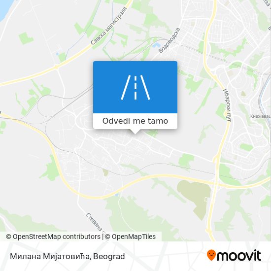 Милана Мијатовића mapa