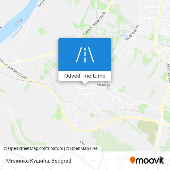 Милинка Кушића mapa