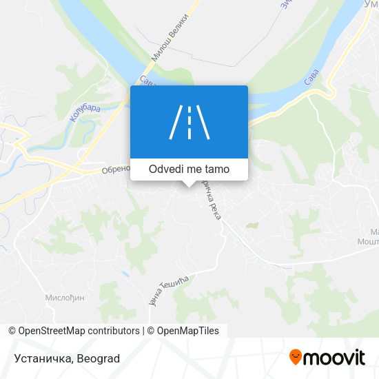 Устаничка mapa