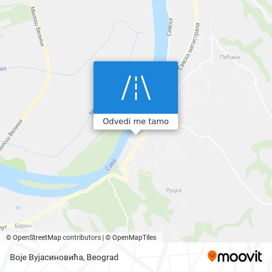 Воје Вујасиновића mapa