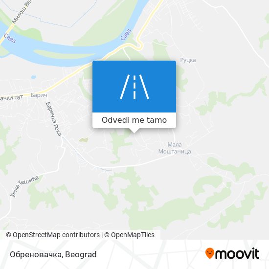 Обреновачка mapa