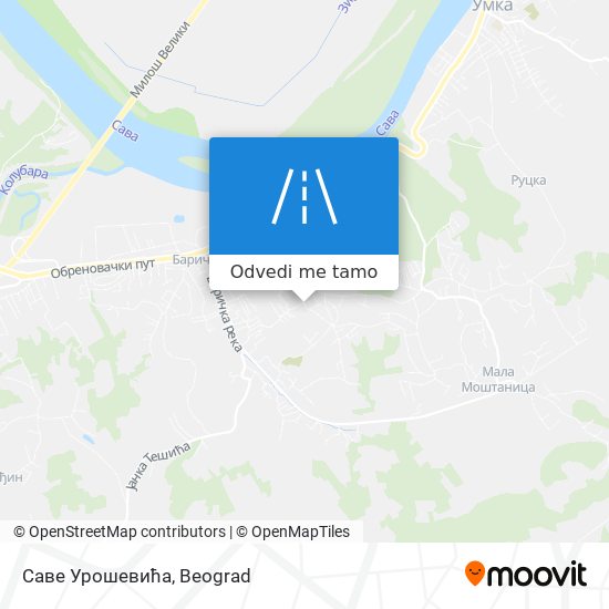 Саве Урошевића mapa