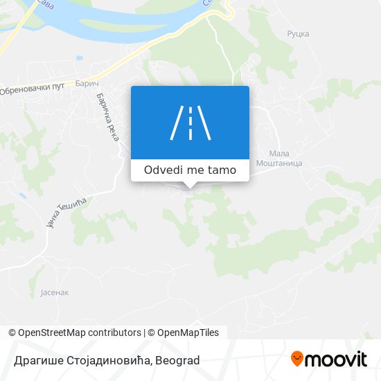 Драгише Стојадиновића mapa