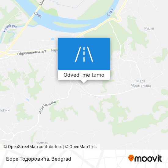 Боре Тодоровића mapa