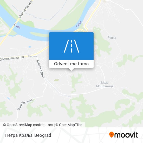 Петра Краља mapa