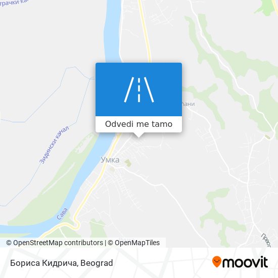 Бориса Кидрича mapa