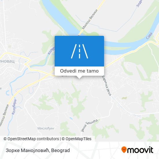 Зорке Манојловић mapa