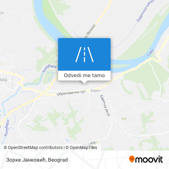 Зорке Јанковић mapa