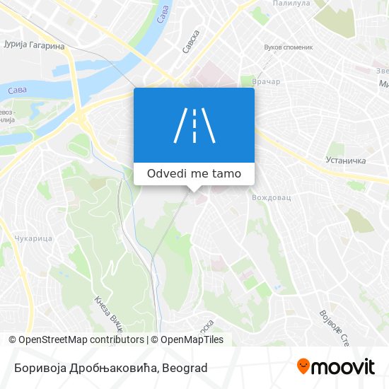 Боривоја Дробњаковића mapa