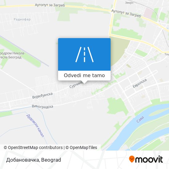 Добановачка mapa