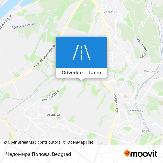 Чедомира Попова mapa