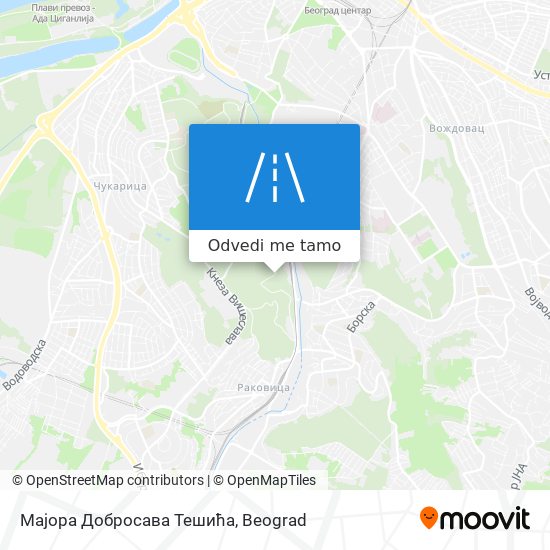 Мајора Добросава Тешића mapa