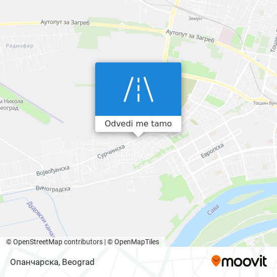 Опанчарска mapa