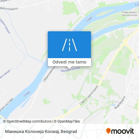 Макишка Колонија Космај mapa