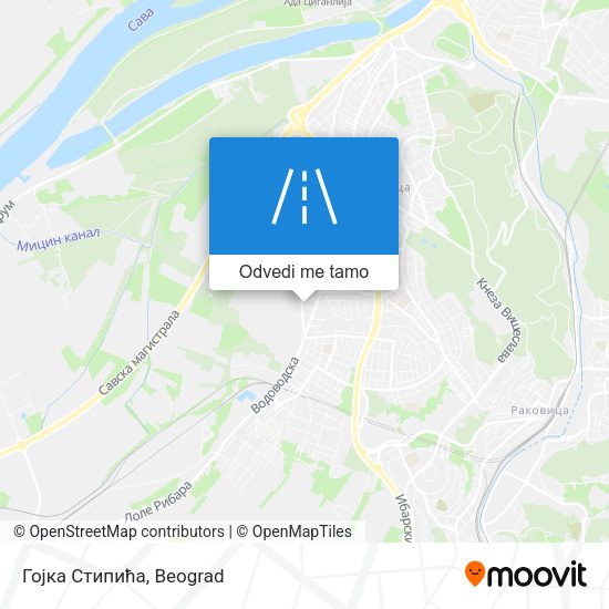 Гојка Стипића mapa
