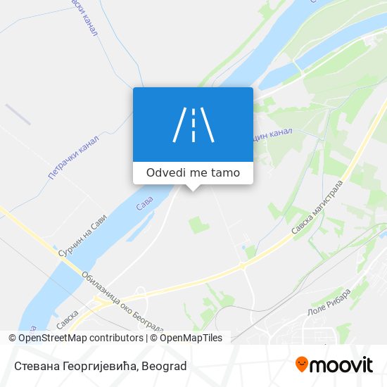 Стевана Георгијевића mapa