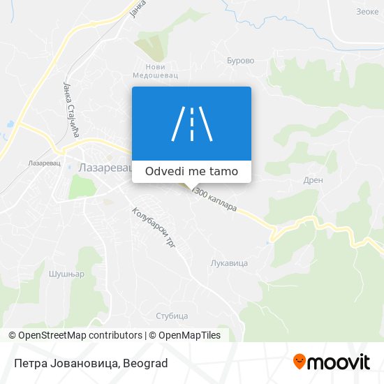 Петра Јовановица mapa