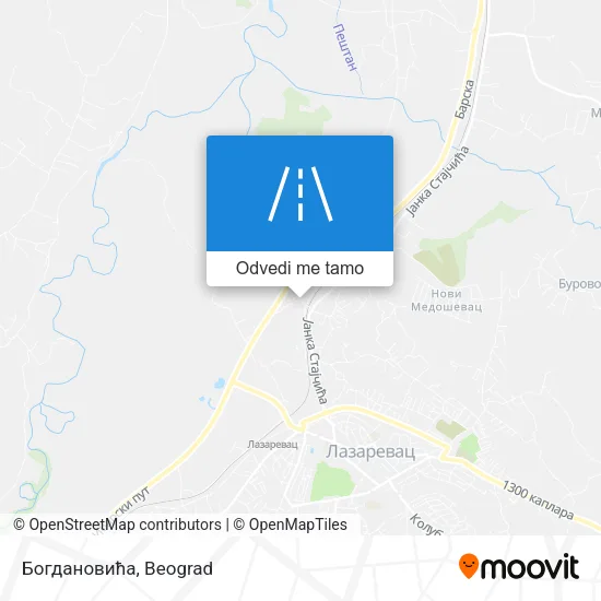 Богдановића mapa