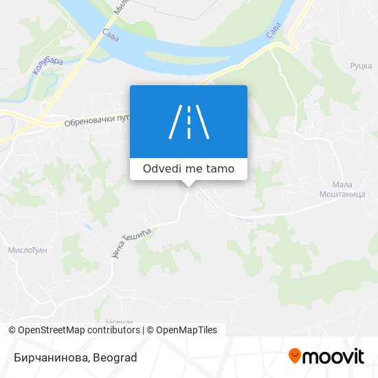 Бирчанинова mapa